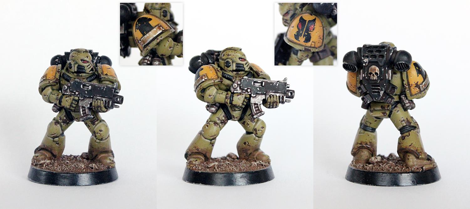 How to paint Death Guard armor