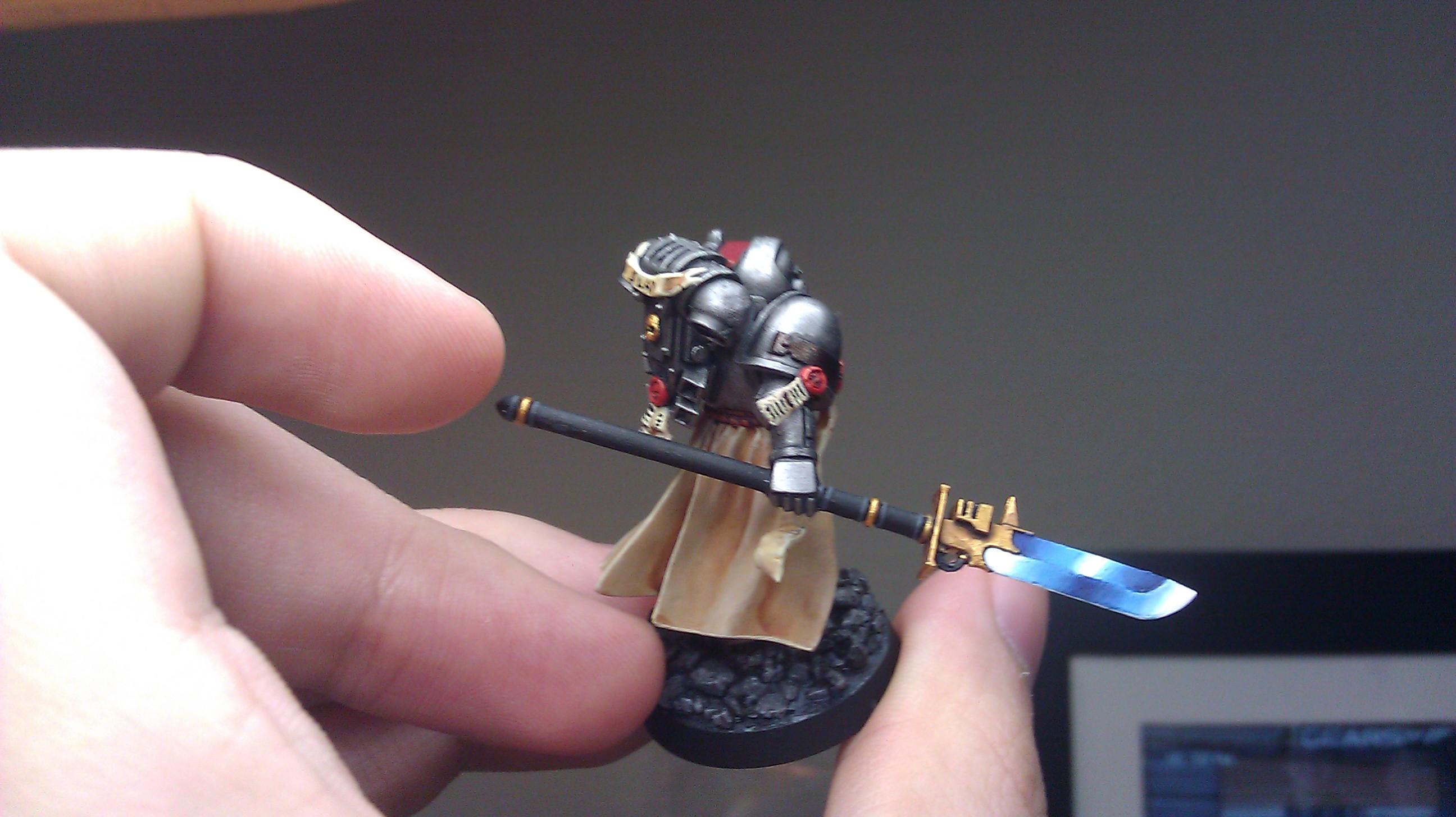How To Paint Grey Knights for Warhammer 40,000 / GLAZE Force Weapons / Blue  Tinted Power Armour 