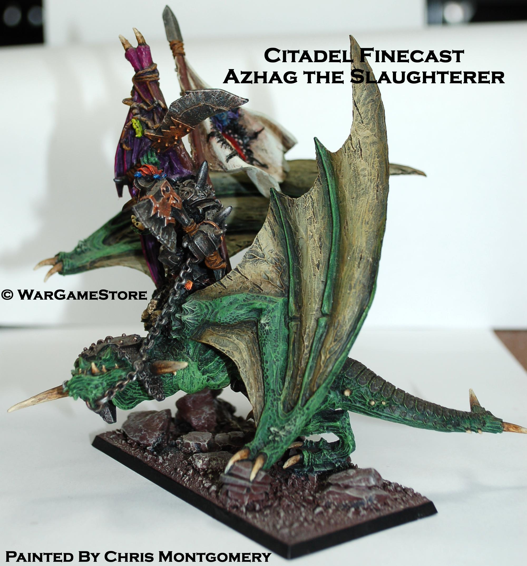 Figurine Warhammer – Azhag The Slaughterer On Wyvern – Finecast – Citadel 2009 – OOP