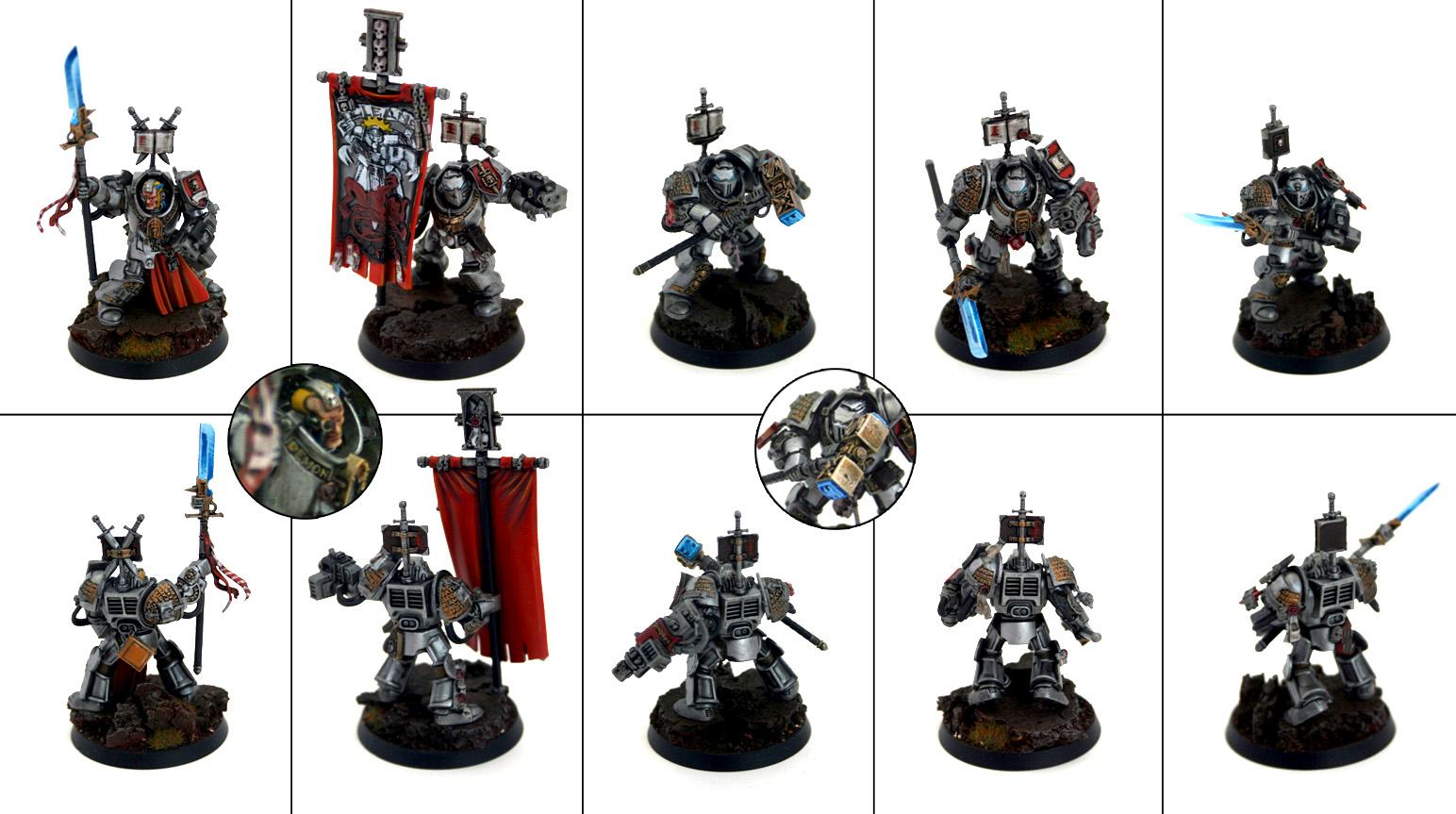 Grey Knights, Paladin, Squad, Terminator Armor - Grey Knight