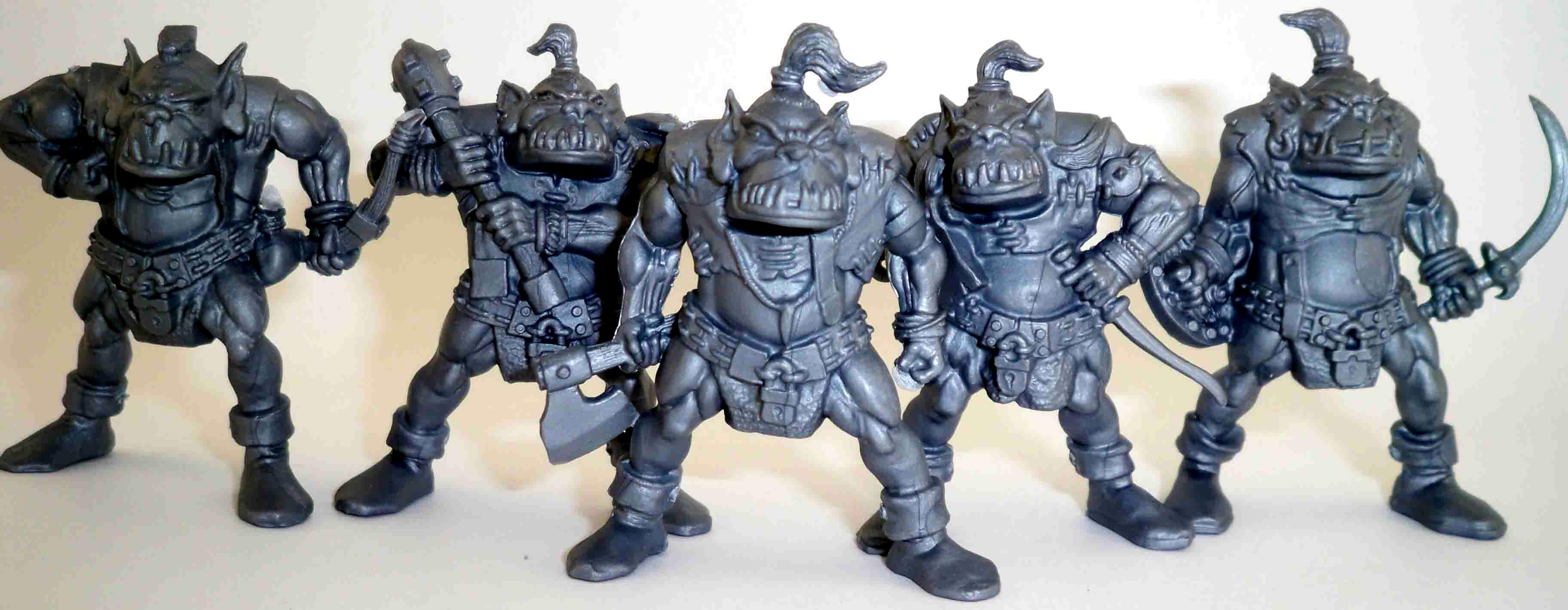 Orcs set plastic Toy Soldiers Fantasy 4 figures 1/32 