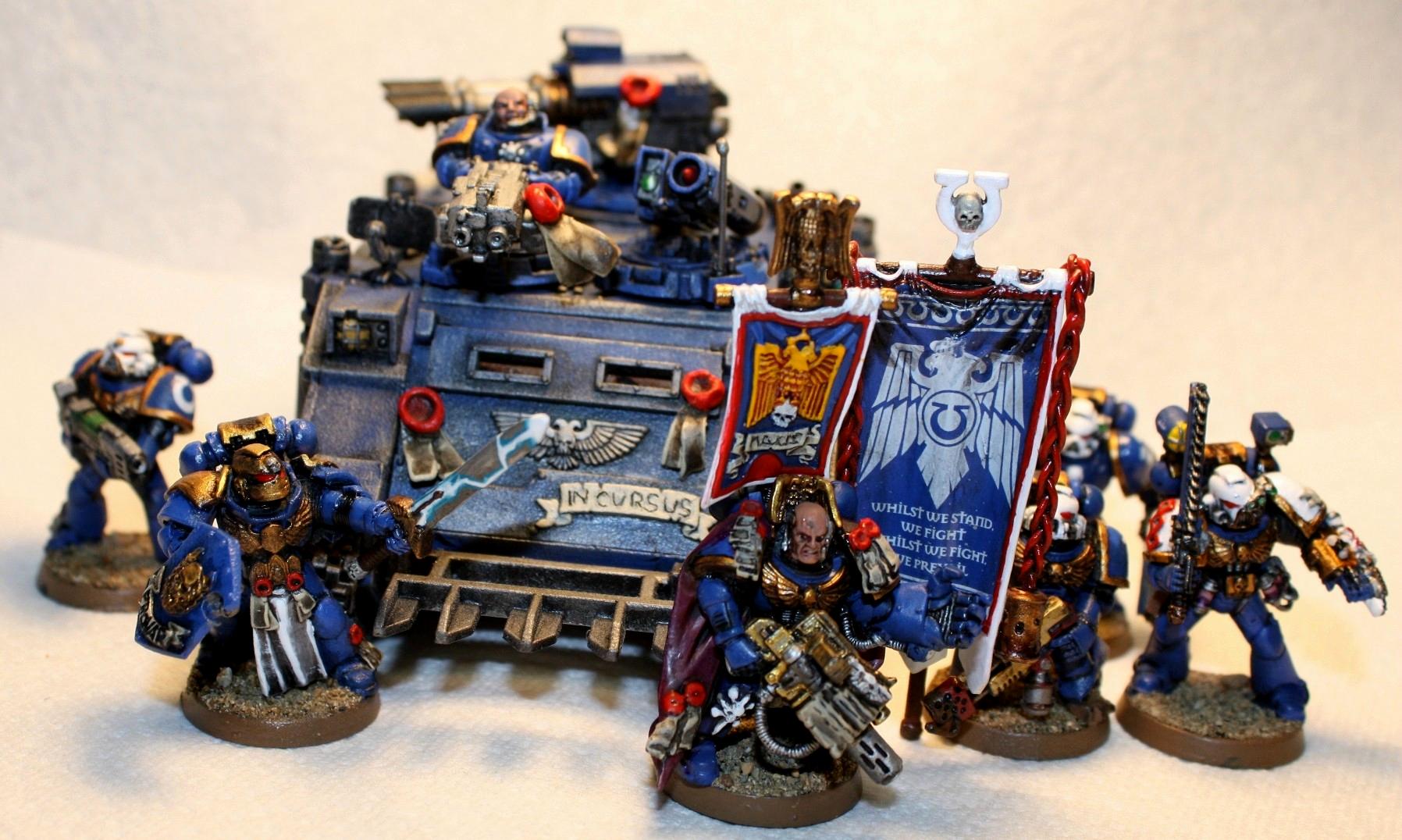 Warhammer 40000-Space Marines-Escouade Command-Banner Iphone5c 1 
