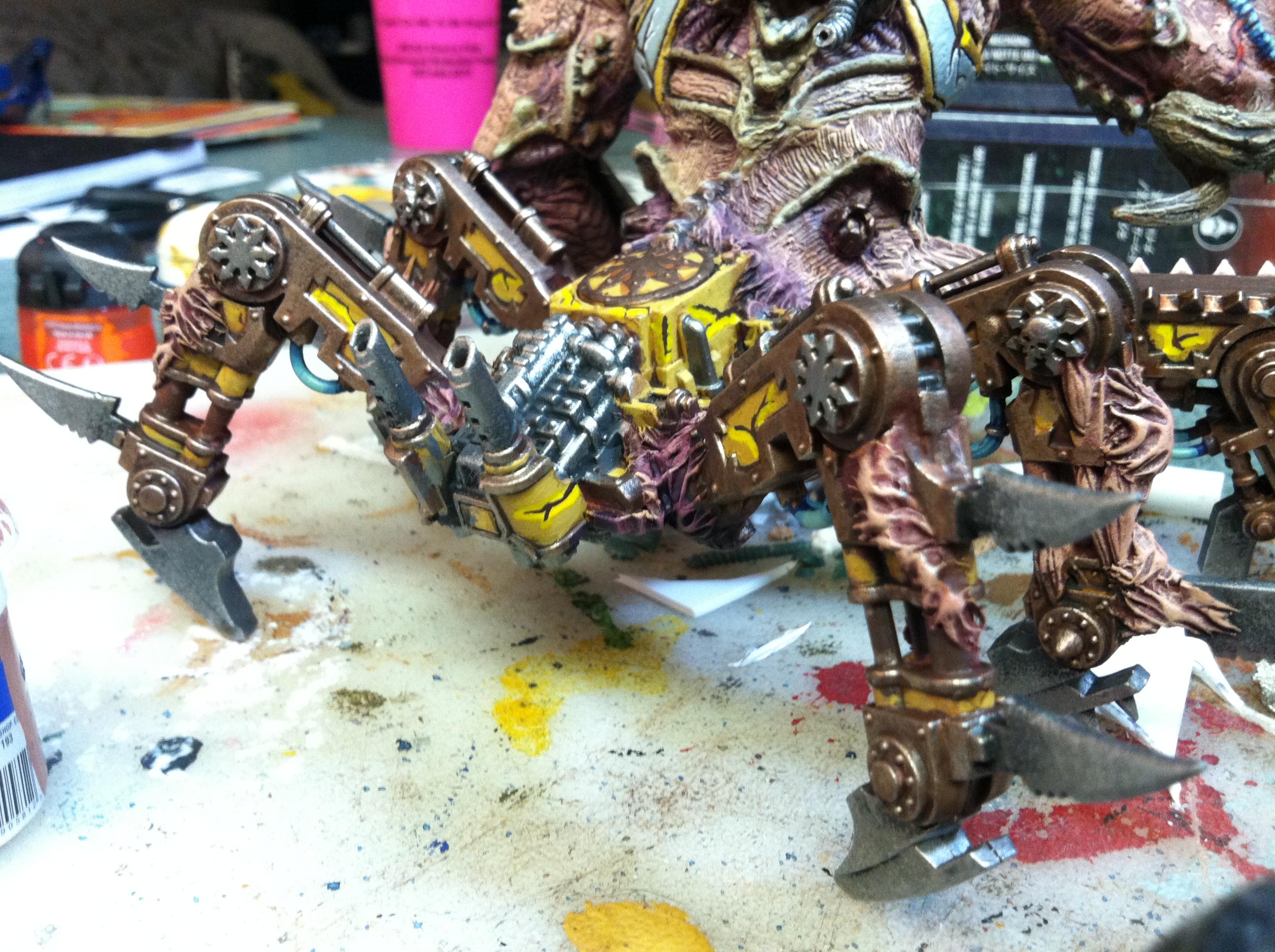 Chaos Space Marines Conversion Daemons Defiler Khorne Kit Bash Nurgle Slaanesh Soul Grinder Tzeentch Soul Grinder Conversion From Spawn Figure Gallery Dakkadakka Roll The Dice To See If