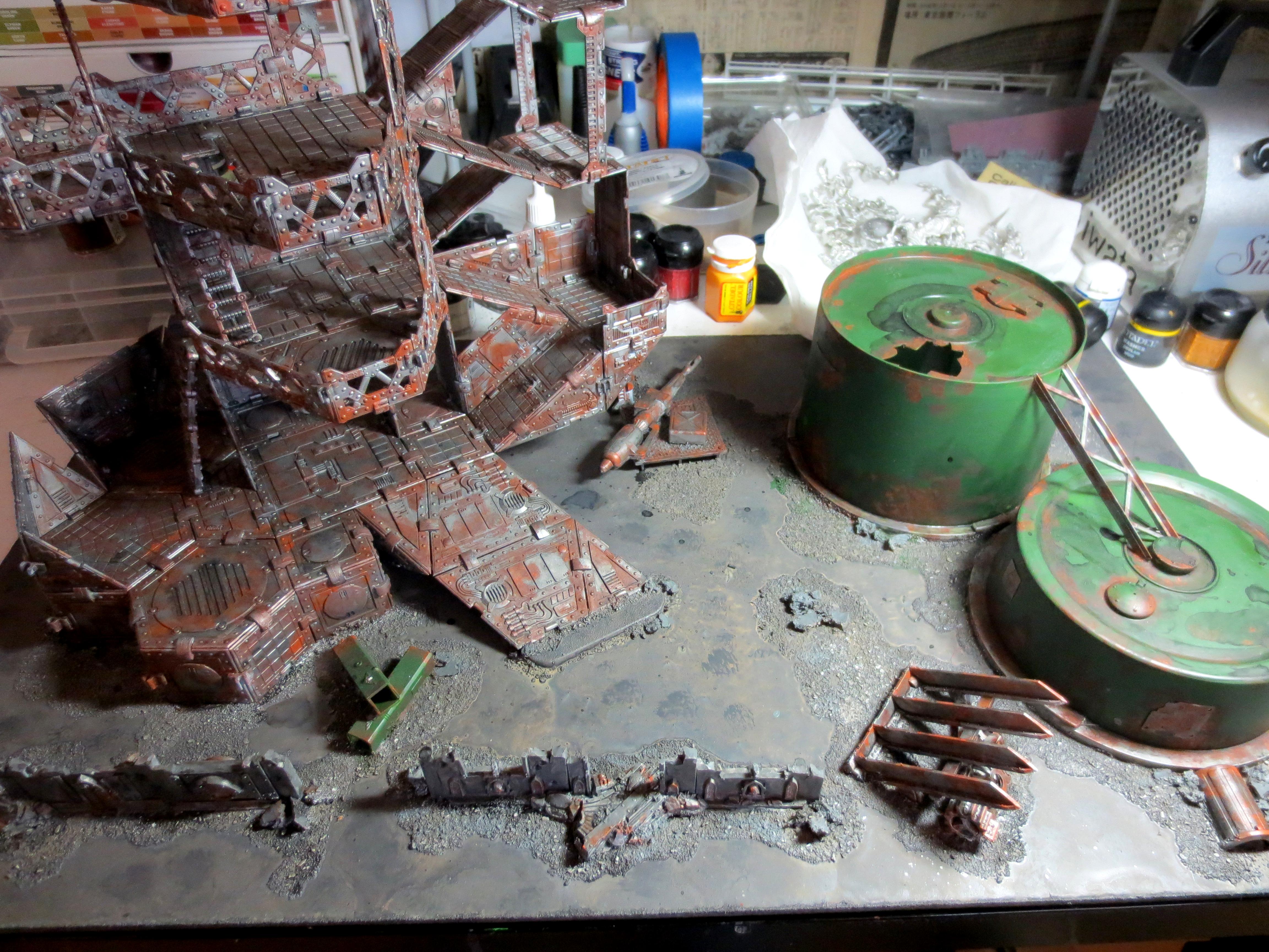 Chemical Plant, Inquisimunda, Inquisition, Necromunda, Pegasus Kit, Ruins,  Terrain, Weathered - Chem Plant Finished - Gallery - DakkaDakka | Roll the  dice to see if I'm getting drunk.