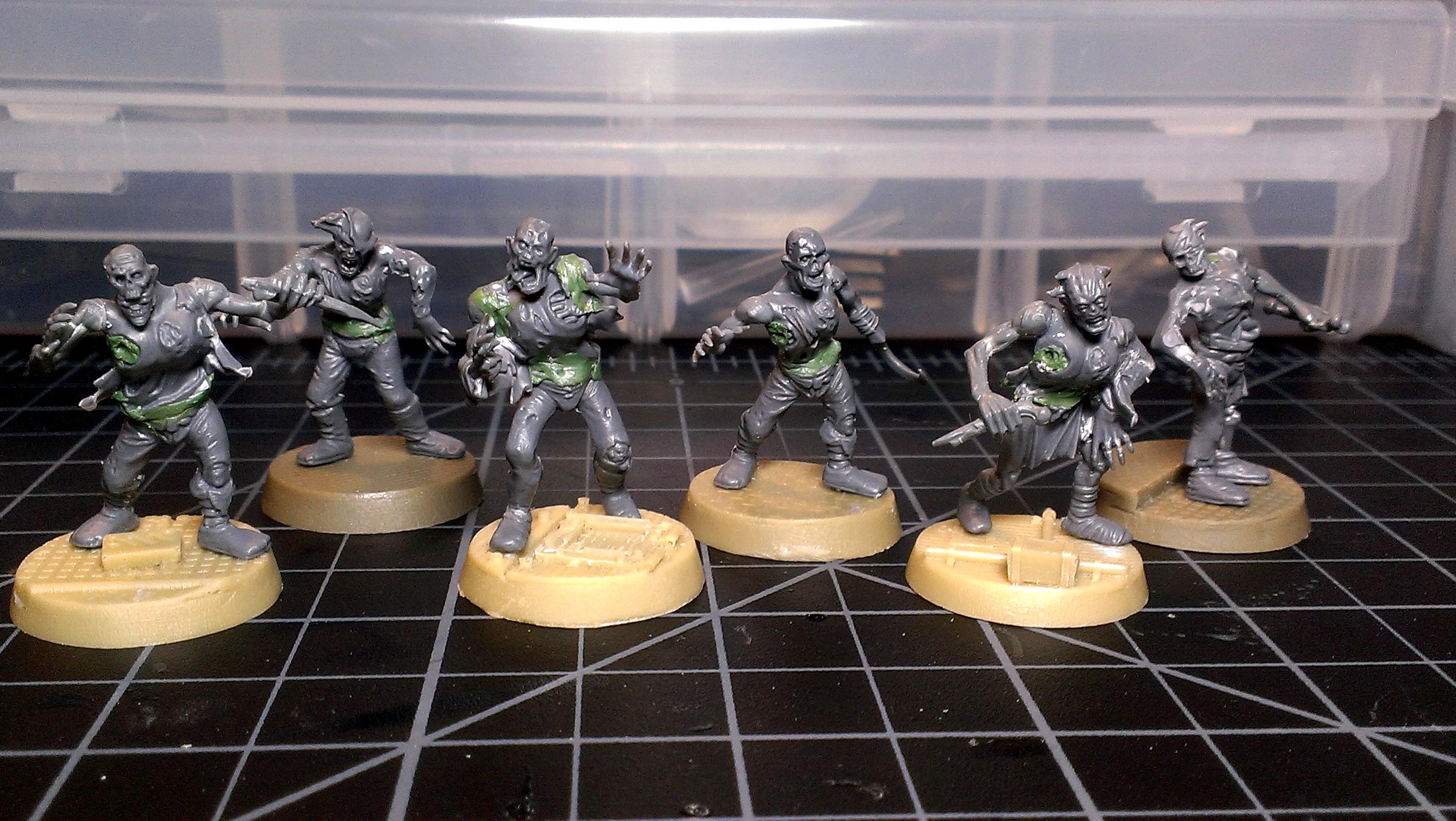 NECROMUNDA CLASSIC METAL SCAVVY PLAGUE ZOMBIE WITH CLUB 15J