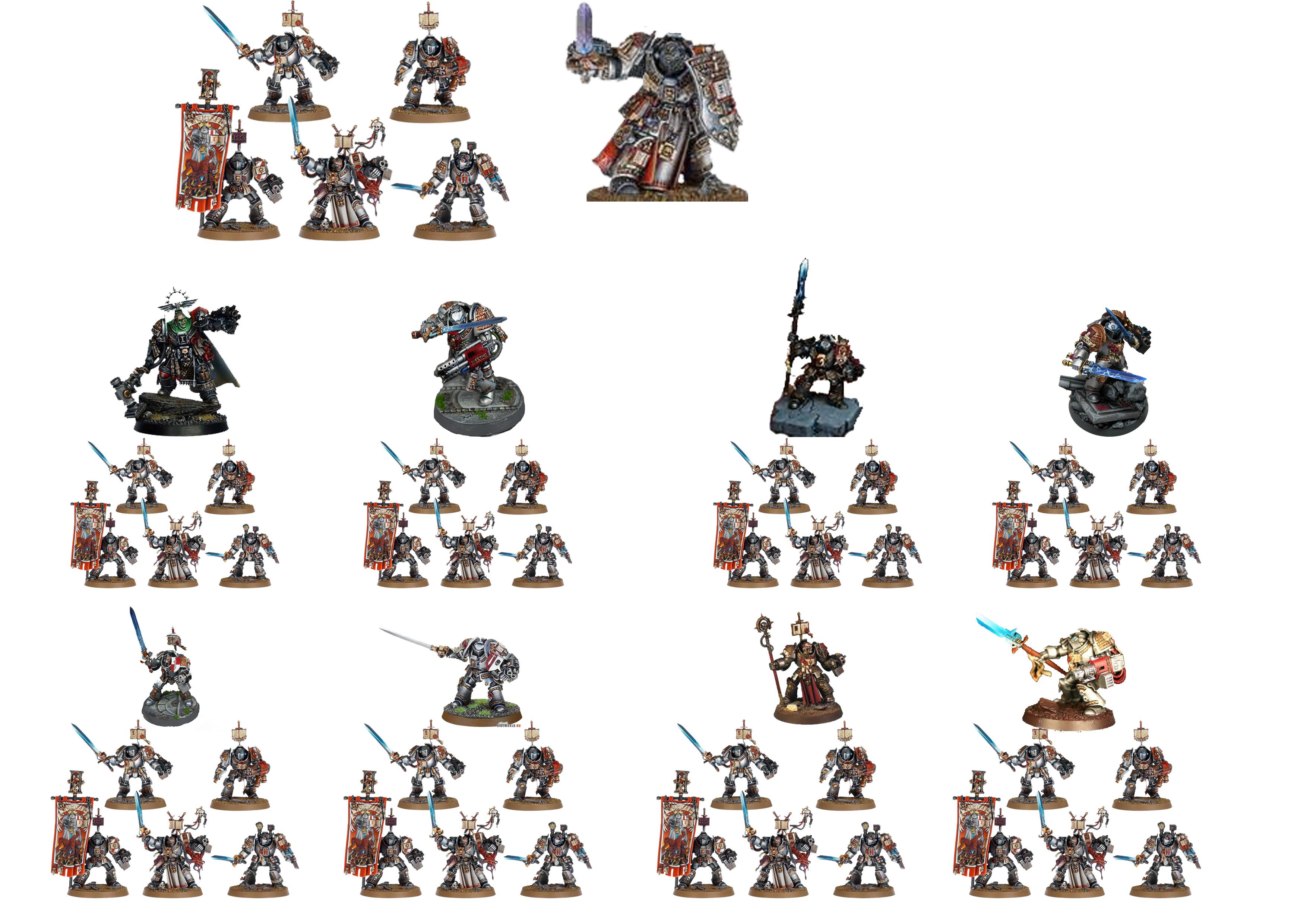 Grey Knights Chapter Master Chapter Council, Grand Master, Grand Master Mordrak, Grey Knights, Lord Kaldor Draigo, Paladins, Supreme Grand Master - Grey Knight Chapter Council - Gallery - DakkaDakka | Roll the dice to see if