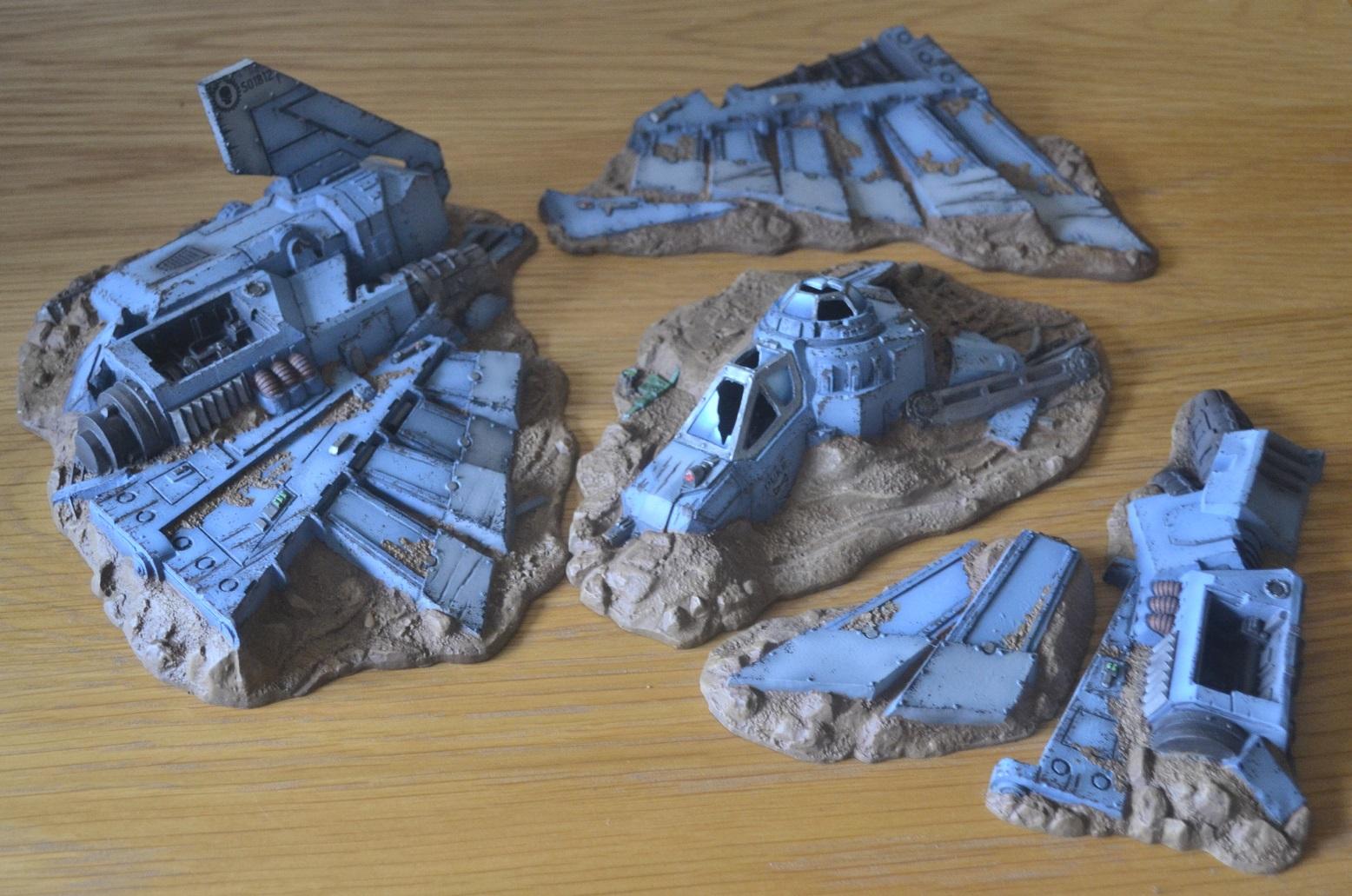 Terrain Warhammer 40k - Aquila Crashed - Battle For Macragge - Games Workshop (non Peint)