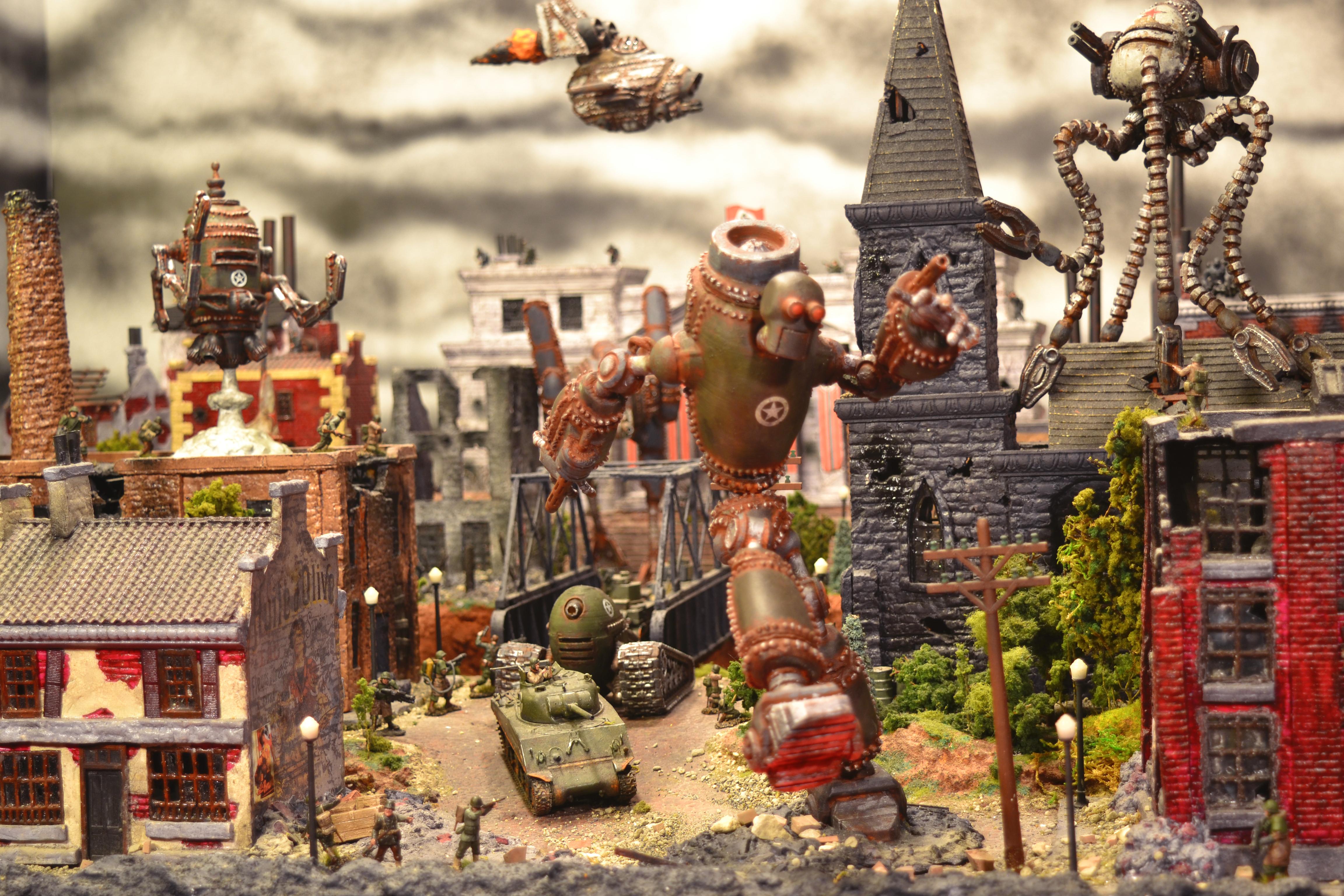 【高額売筋】 Dieselpunk, Iron Giant, Robot, Steam Punk, Weird War Ii ミニカー