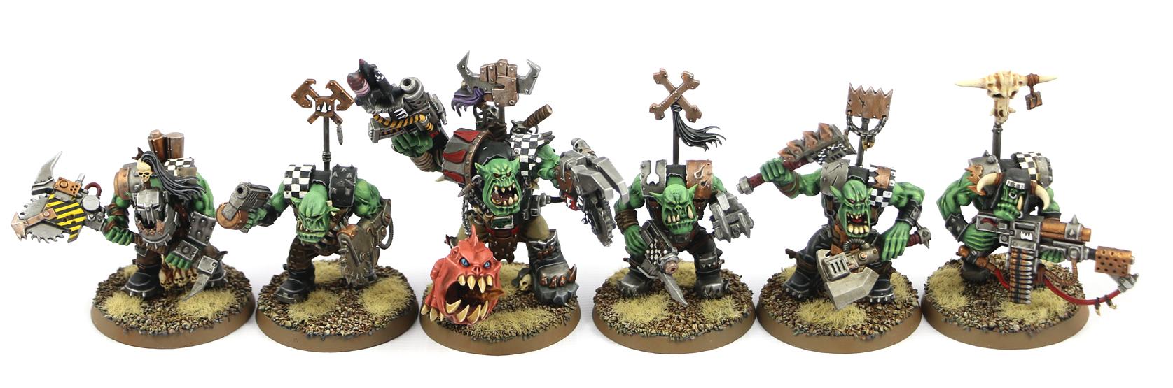 Grukk, Nob, Orks, Warboos, Warboss, Warhammer 40,000 - Ork Nobz with Grukk  Face-Rippa - Gallery - DakkaDakka