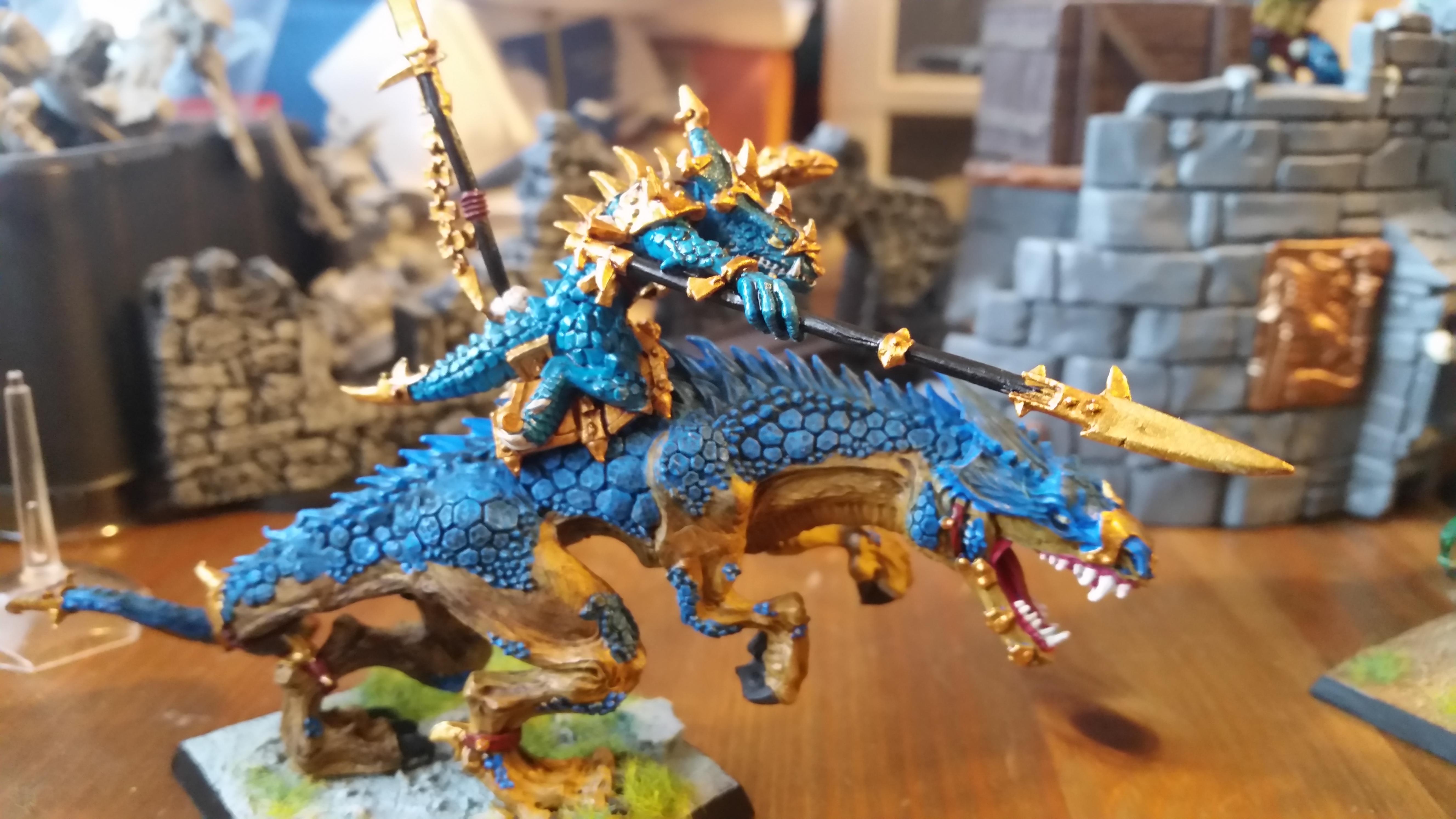 Figurine Warhammer – Carnosaure Hommes Lézards Seraphon – Metal – Oldhammer