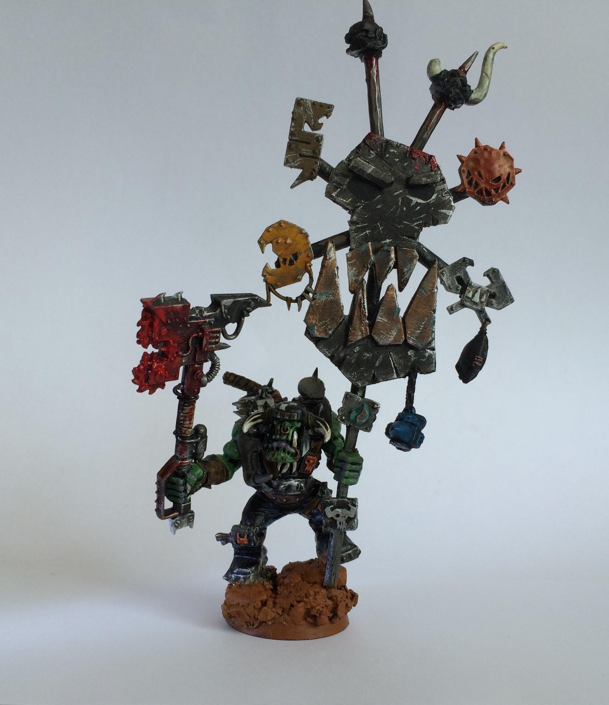 Goff, Nob, Orks, Waaagh Banner - Goff NobGoff Nob with Waaagh 