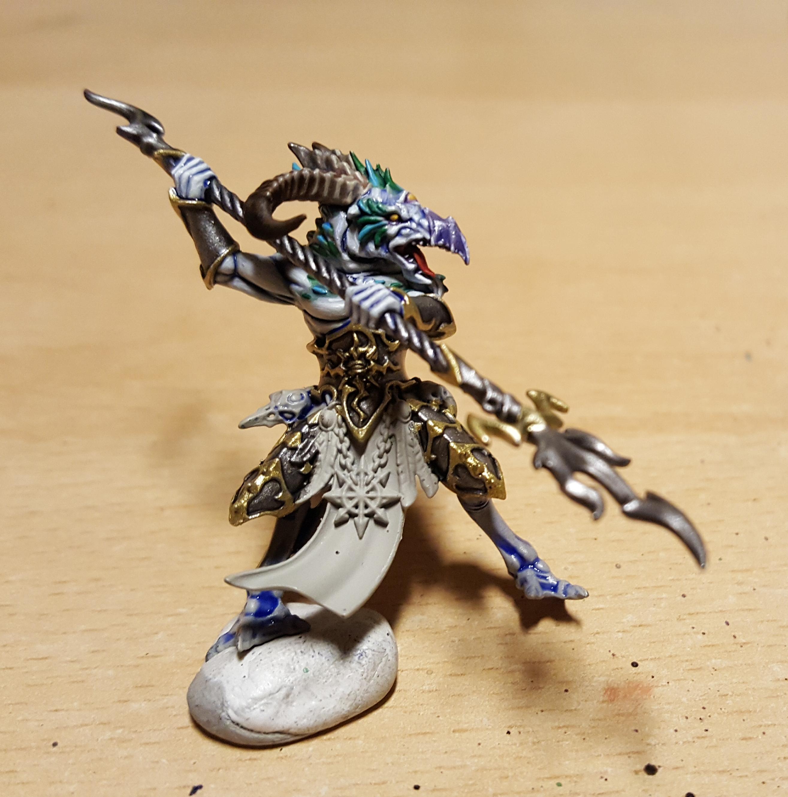 Arcanites, Chaos, Tzaangors, Tzeentch - Tzaangor w.i.p 1