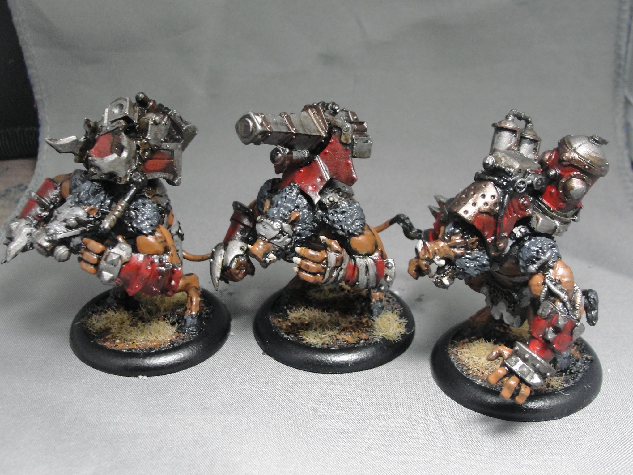 Figurines Hordes Privateer Press - Sanglier Géant Rorsh & Brine - Partiellement Peintes