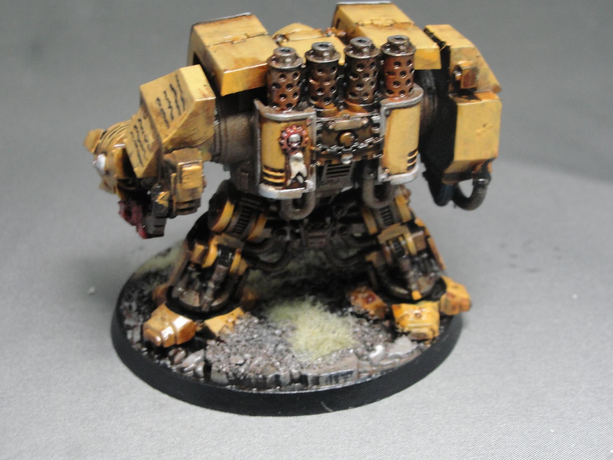 Details about   Warhammer 40K Imperial Fists Venerable Dreadnought with additional weapons 