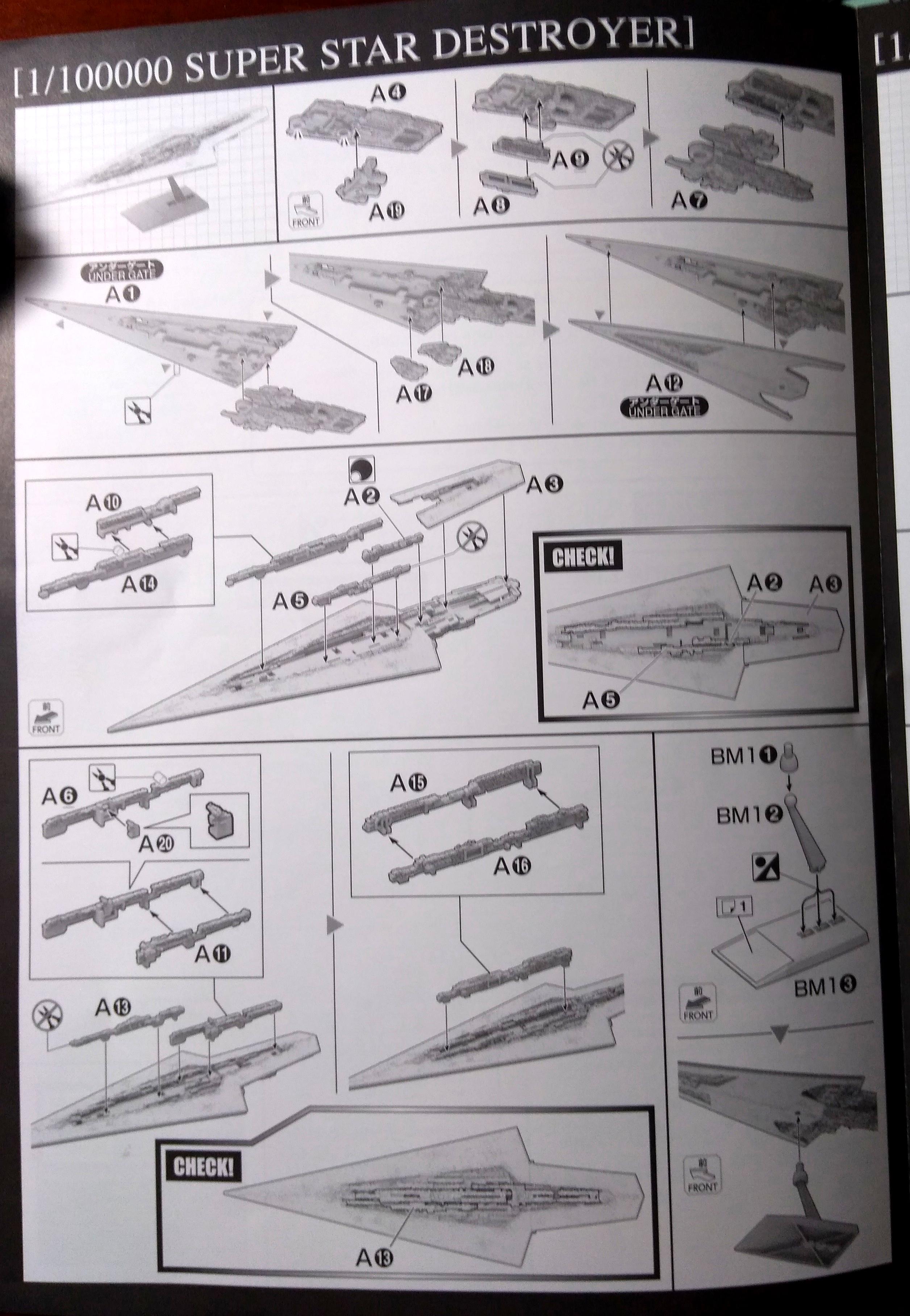 Star sales destroyer instructions