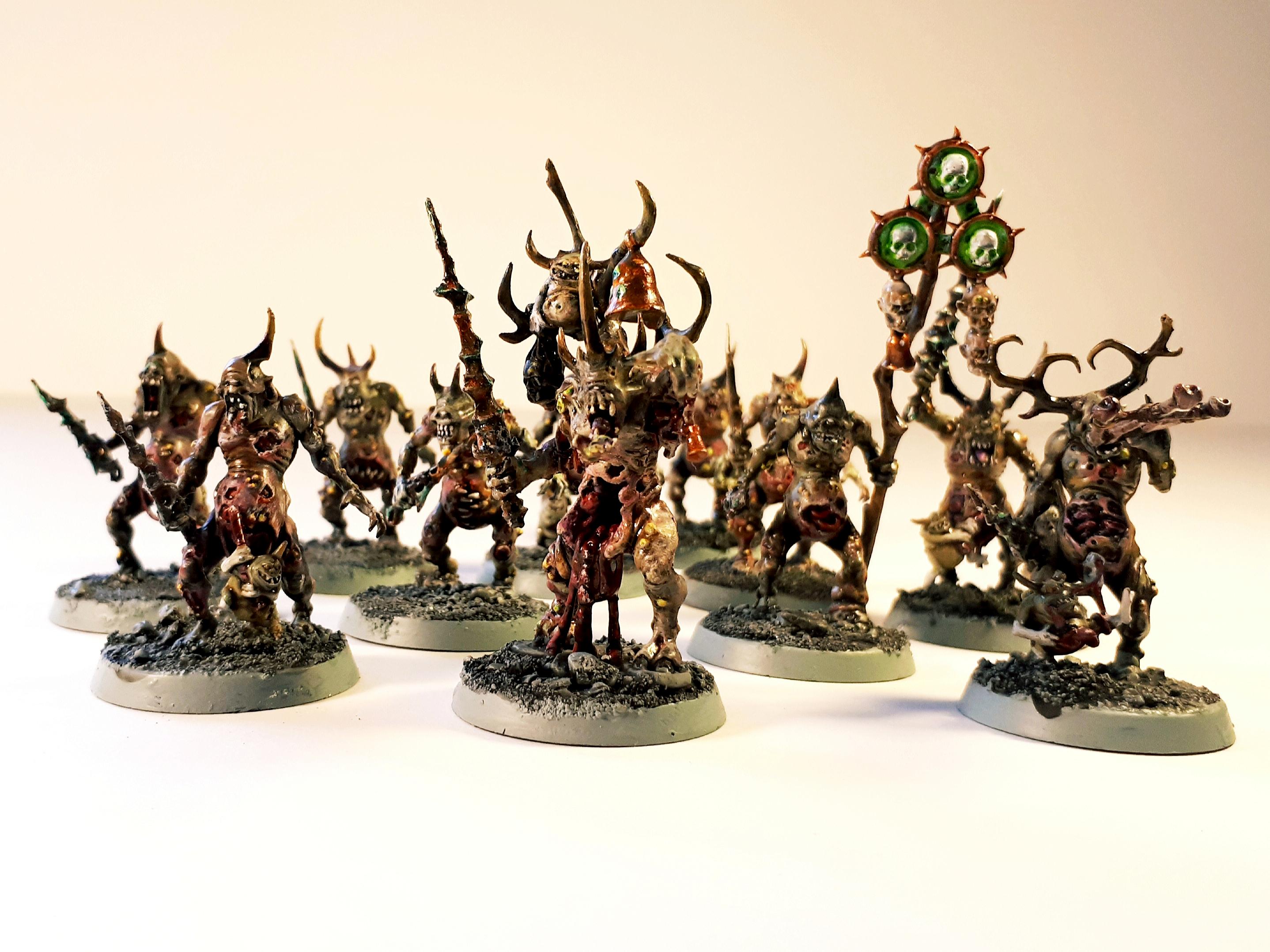 5 Porte-Pestes De Nurgle – Métal – Chaos Daemons – Warhammer 40k – OOP