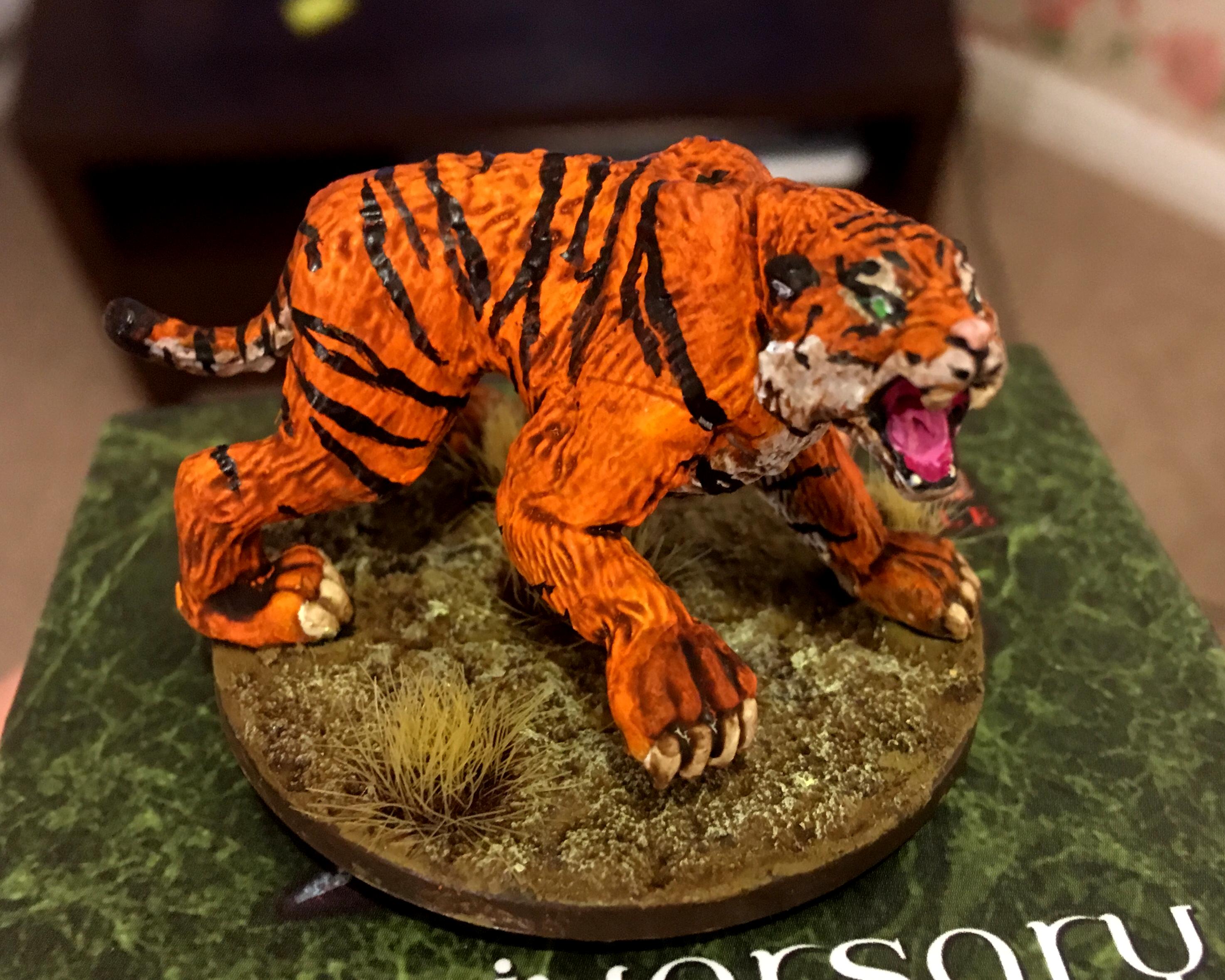 Animal, Character, Dire Tiger, Dungeons & Dragons, Dungeons And  Dragons, Eldeen Reaches, Jungle, Moonspeaker, Npc, Pc, Qbara,  Roleplay, Rpg, Shifter Druid, Smilodon, Tiger, Warhammer Fantasy, Wildshape  - Dire Tiger - Gallery -