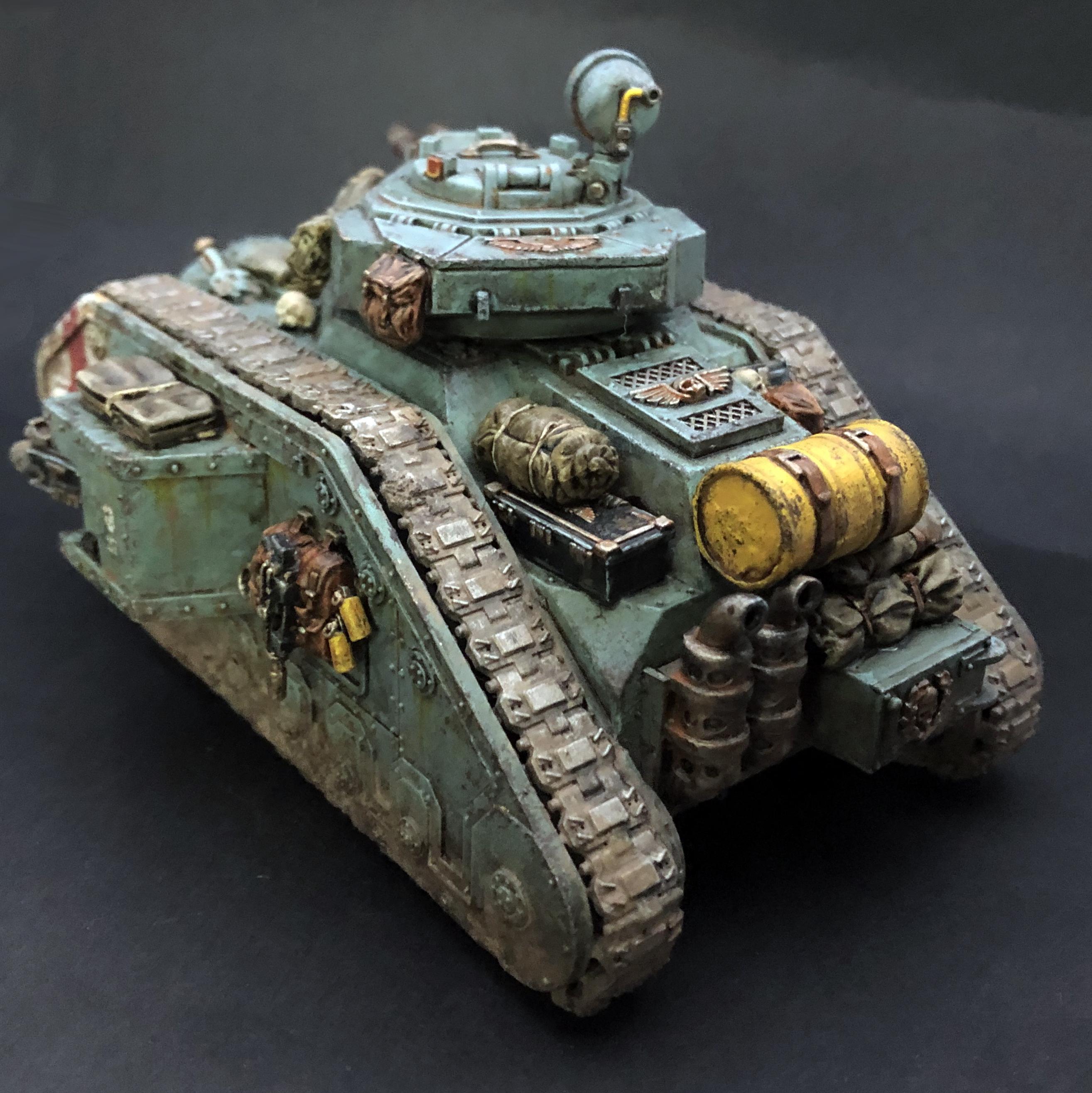 Plasticard converted Leman Russ  Warhammer imperial guard, Imperial tanks,  40k imperial guard