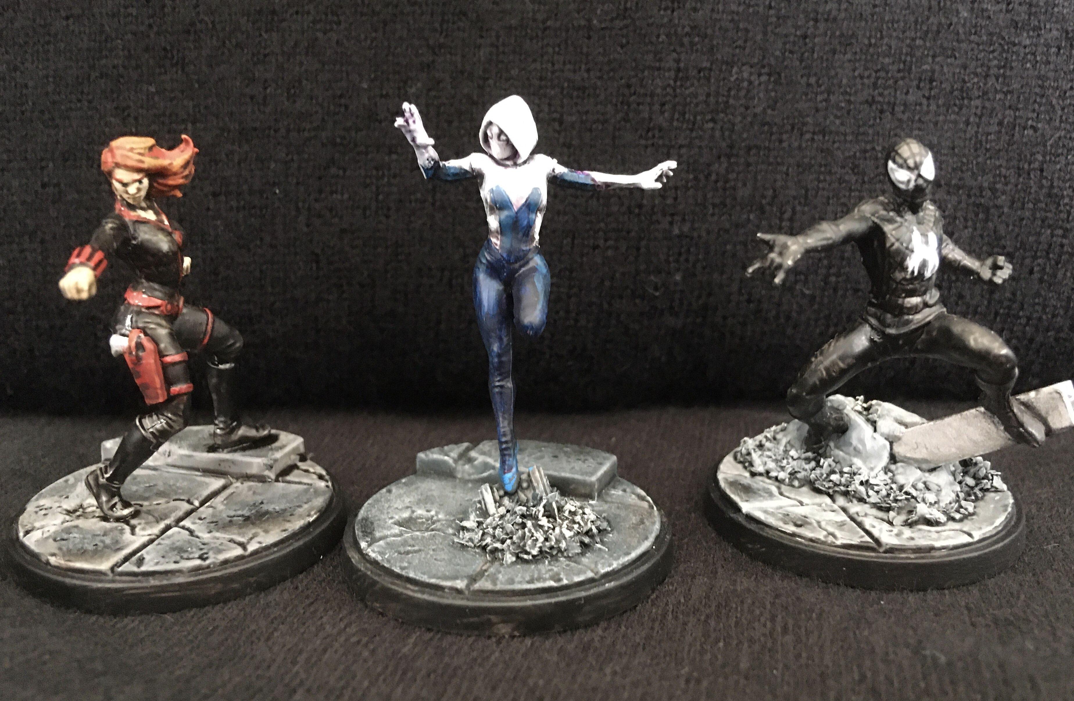 Black Widow, Comic, Ghost Spider, Marvel, Marvel Crisis Protocol 