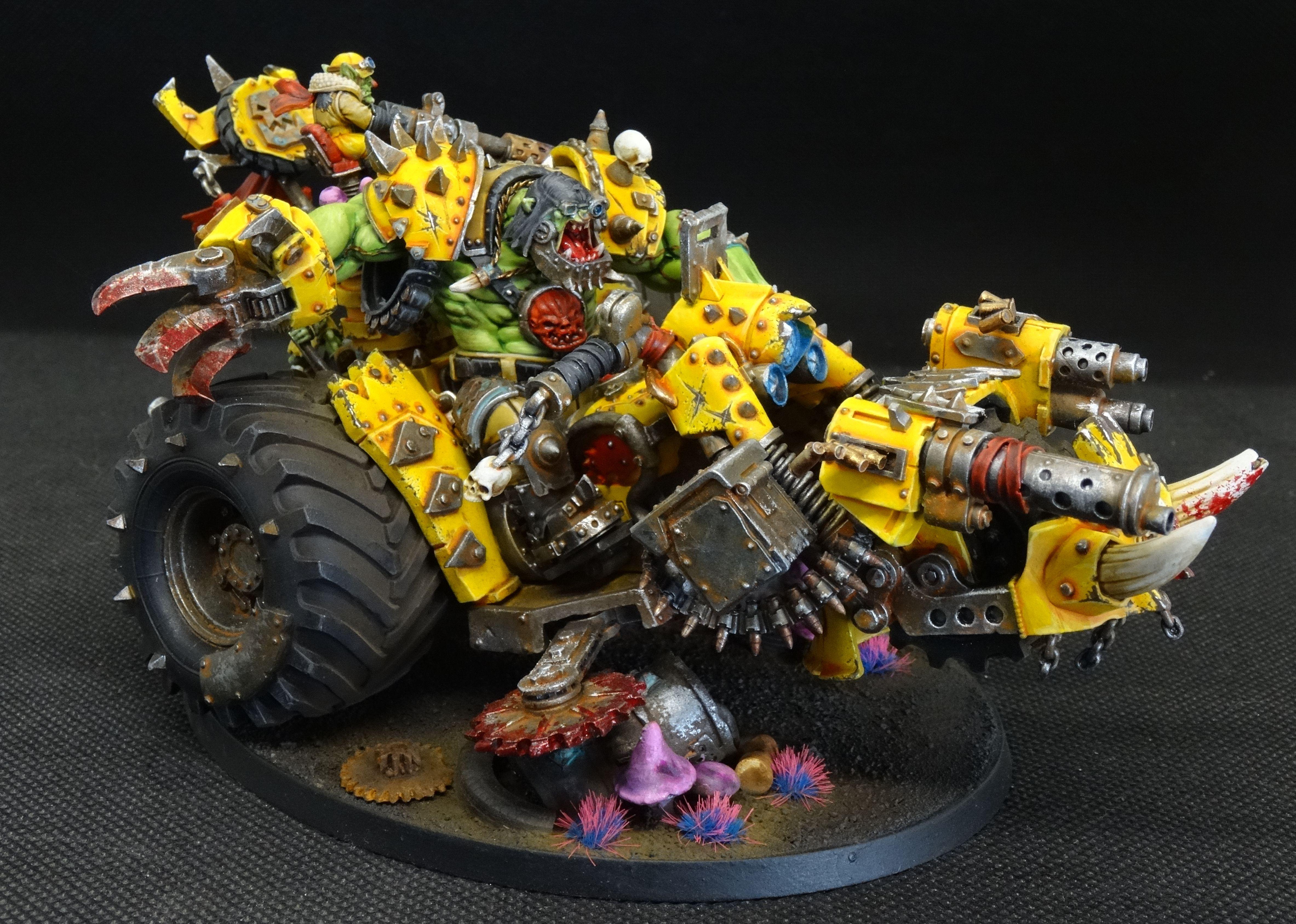Artel W., Bad Moons, Orks, Warboss - Ork Boss on Bike - Gallery 