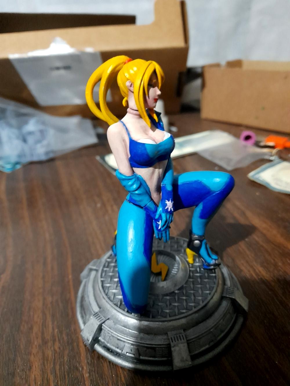 Metroid, Metroid Prime, Samus Aran, Statuette - Zero Suit Samus WIP (almost  finished) - Gallery - DakkaDakka